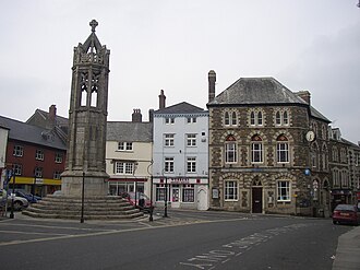 Town Square, in the centre of Launceston Centre of Launceston, Cornwall.jpg
