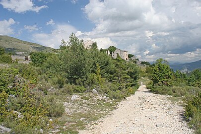 Châteauneuf-lès-Moustiers, above of La Palud-sur-Verdon