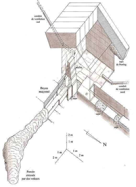 Axonometric view of the Queen's Chamber
