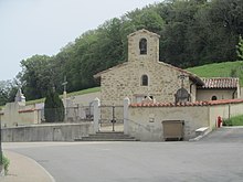 A capela de Saint Thomas em Chandieu reconstruída após a destruição pelos protestantes em 1562