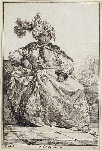 File:Chef des Eunuques (head of the Eunuchs), from the series "Caravane du Sultan à la Mecque..." (Caravan of a Sultan Going to Mecca) MET 33.104.2532.jpg