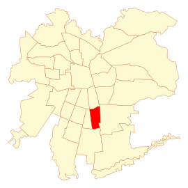 Placering af La Granja i Santiago