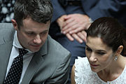 Their Royal Highness The Crown Prince and Crown Princess of Denmark open Danish-Australian Exhibition (20 November 2011)