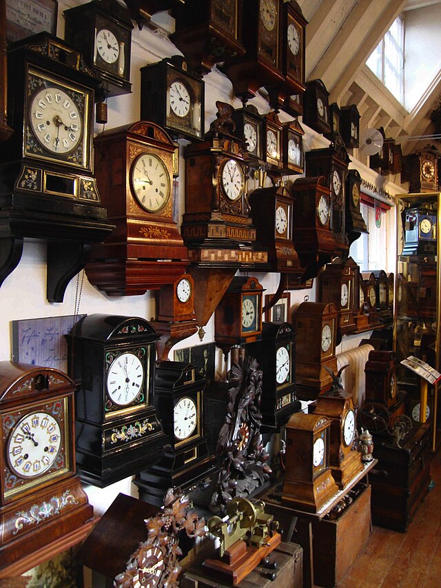 Cuckoo clocks at the Cuckooland Museum, Tabley