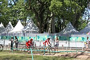 Deutsch: Radsport bei den Olympischen Jugendspielen 2018 Tag 10, 16. Oktober 2018 - Combined Criterium – XCC Qualifikation weiblich English: Cycling at the 2018 Summer Youth Olympics – Women's Combined Criterium – XCC Qualification on 16 October 2018.