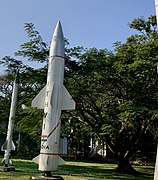 D.R.D.O Prithvi short range ballistic missile, National Military Memorial, Bengaluru, India (Ank Kumar, Infosys Limited) 01.jpg