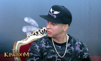Daddy Yankee during an interview. Daddy Yankee vs Don. San Juan, Puerto Rico (Official Q & A) (3,14 segs).png
