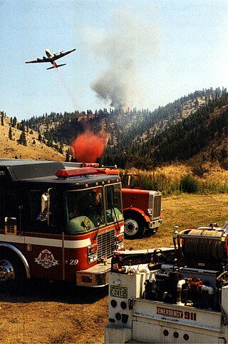<span class="mw-page-title-main">Wildfire suppression</span> Firefighting tactics used to suppress wildfires