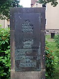 Memorial stone for victims of an air raid