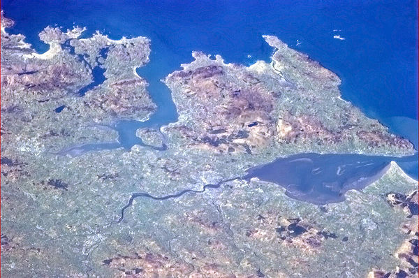 The Inishowen Peninsula as seen from the International Space Station