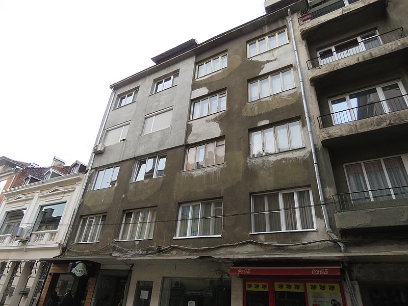 File:Dimitar Manchev home with memorial plaque, 38 General Gurko Str., Sofia 02.jpg