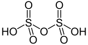 Dischwefelsäure - Disulfuric acid.svg