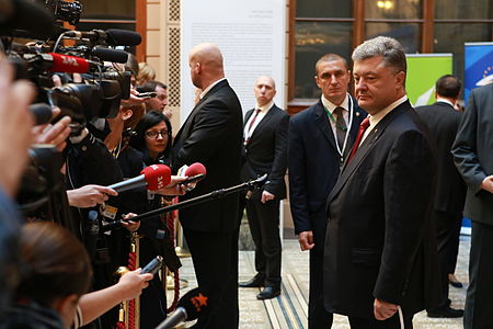 Президент Петро Порошенко на саміті Східного партнерства у Ризі 21 травня 2015 року.