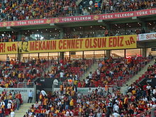 Ehrung von Galatasaray - Fans für Ediz Bahtiyaroğlu