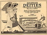 『Egyptian Deities』のための広告、1919年