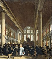 Emanuel de Witte - Interieur van de Portugese synagoge te Amsterdam