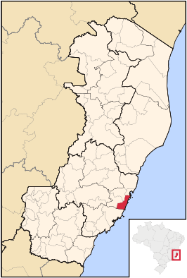 Kaart van Vila Velha