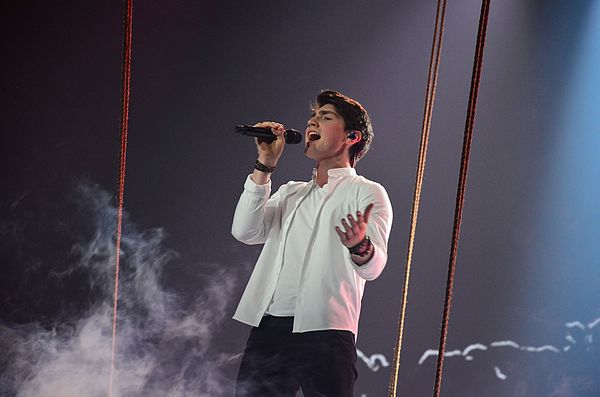 Brendan Murray during a rehearsal before the second semi-final