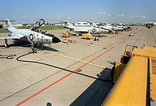 1981 tarmac of NFAFB with NYANG McDonnell F-101 Voodoos.