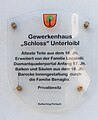 English: Plaque at the mansion #31 Deutsch: Beschreibungstafel am Gewerkenhaus Nr. 31