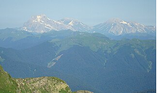 The Fischt massif, headwaters of the Belaja