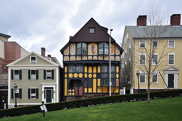 The Fleur-de-lys Studios (1885) and Deacon Taylor House (1785)