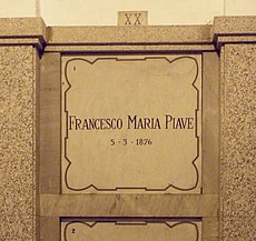 Francesco Maria Piave grave Milan 2015.jpg