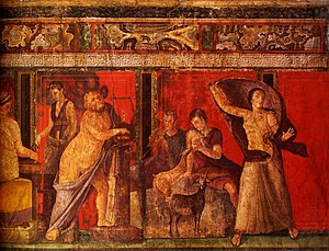 Fresco of the Mythers, Pompeii.jpg