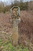 Wayside shrine, so-called "Junkerskreuz" (1638) near Freudenburg, Germany.