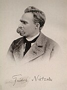 Portreto de Friedrich Wilhelm Nietzsche.