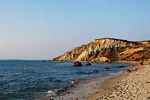 Gay Head Uçurumu ve kayalıkları, Aquinnah.