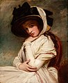 Emma Hamilton as a young woman in about 1782, by George Romney in the 1780s