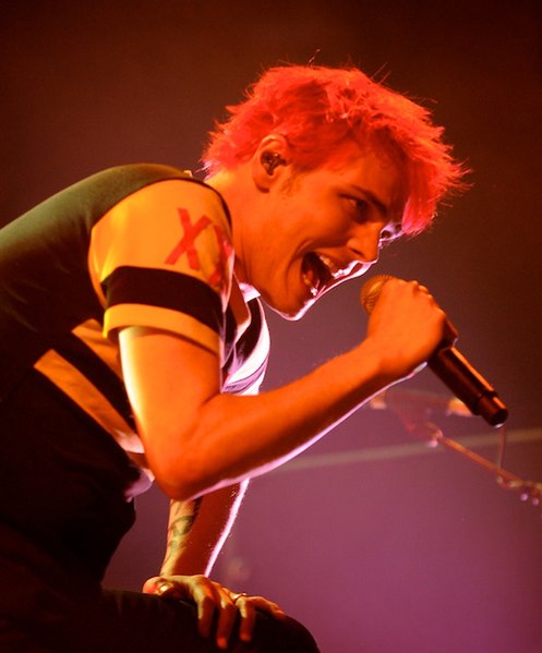Gerard Way in Montreal, Quebec, during the Honda Civic Tour in August 2011