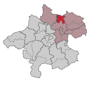 Map of the judicial district of Leonfelden