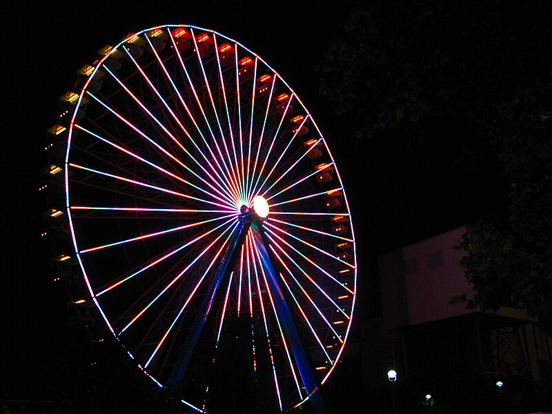 File:Giant Wheel Cedar Point at night.jpg