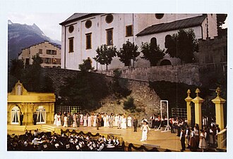 Operetta "Gräfin Mariza" at Gräfibiel in Visp, conductor Eugen Meier