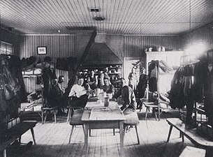 Karl Johans gruvstuga i Grängesberg omkring 1910.