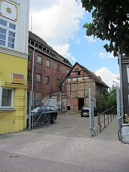 Grabow Kirchenstraße 3 Speicher Blick vom Pferdemarkt 2014-06-01 68a