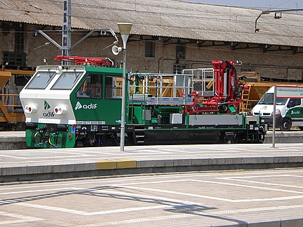 A draisine in Granollers Centre railway station (Catalonia, Spain).