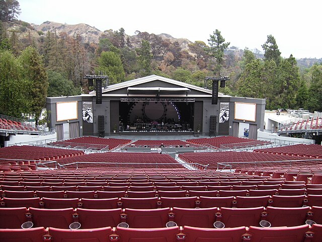 The Greek Theater, Los Angeles where Gaga and Cooper recorded and filmed the sequence for "Shallow"