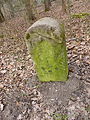 Grenzstein mit Wappen, Standort: im Müllerwald, im Stadtteil Zuffenhausen-Am Stadtpark (Stadtbezirk Zuffenhausen), Stuttgart, Deutschland