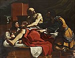 Guercino (1591-1666) (après) - Jacob et Joseph avec ses fils, Ephraïm et Manassé - 851996 - Trust.jpg National
