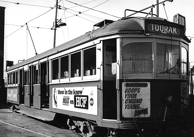A W5 class tram, 1969