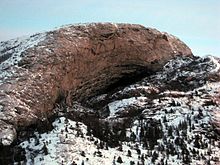 Foto della grotta situata a Flatanger in Norvegia