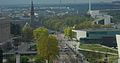 Mannerheimweg met Parlementshuis, Nationaal Museum en Helsinki Music Centre eromheen