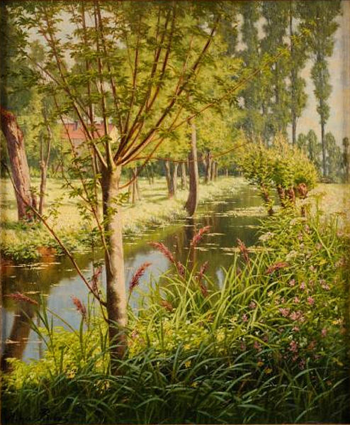 File:Henri Biva, Rivière en forêt, oil on canvas, 65.5 x 54.5 cm.jpg