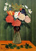 Henri Rousseau: Bouquet of Flowers with an Ivy Branch (1909)