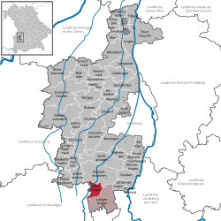 Розташування Гільтенфінген