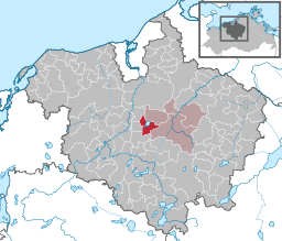 Läget för kommunen Hohen Sprenz i Landkreis Rostock