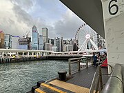 Hong Kong Wharf dock 6, facing Central and the Ferris Wheel